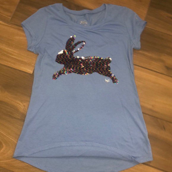 Justice Other - Girls Easter bunny sequence t-shirt